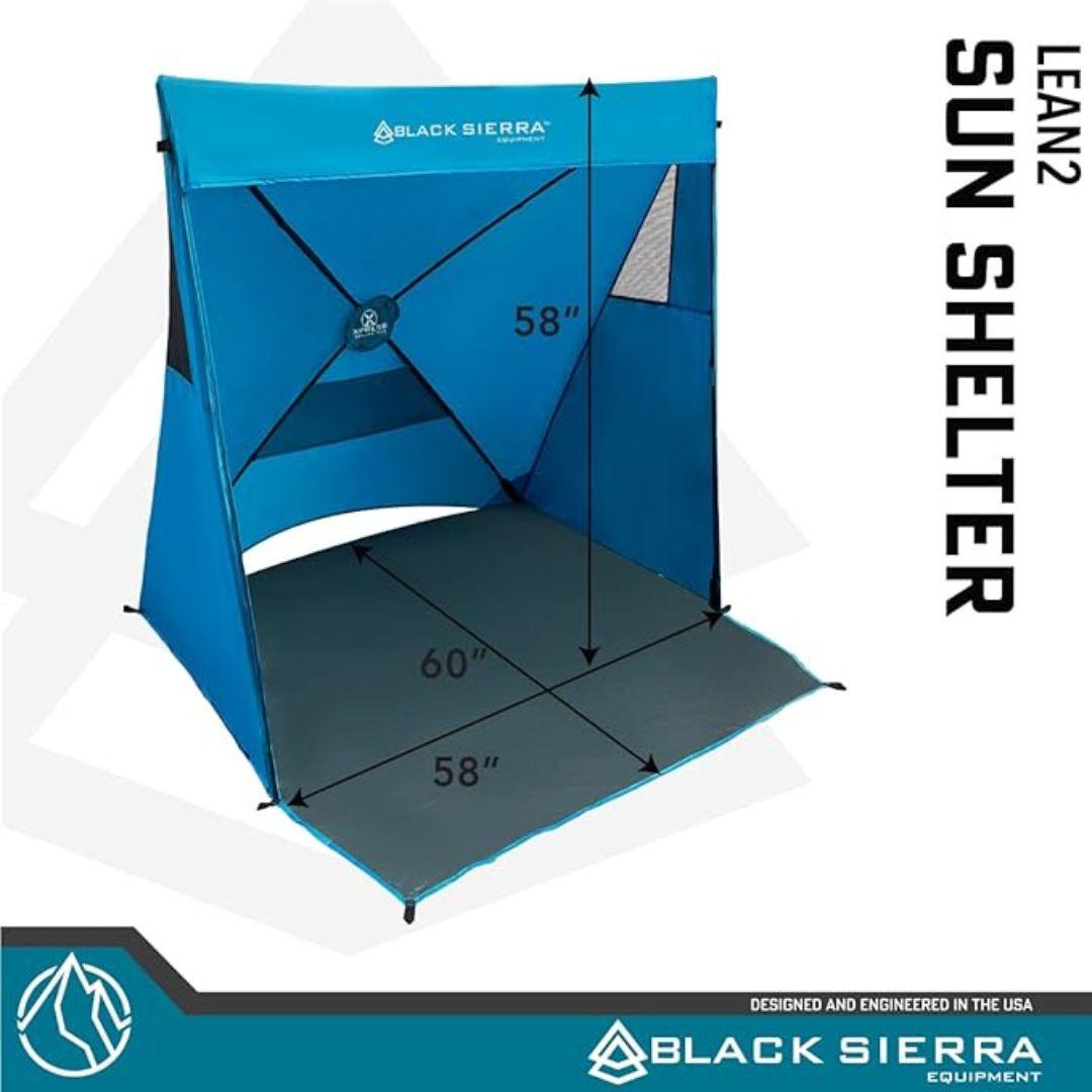 Black Sierra Xpress Set Lean 2 Sun Shelter